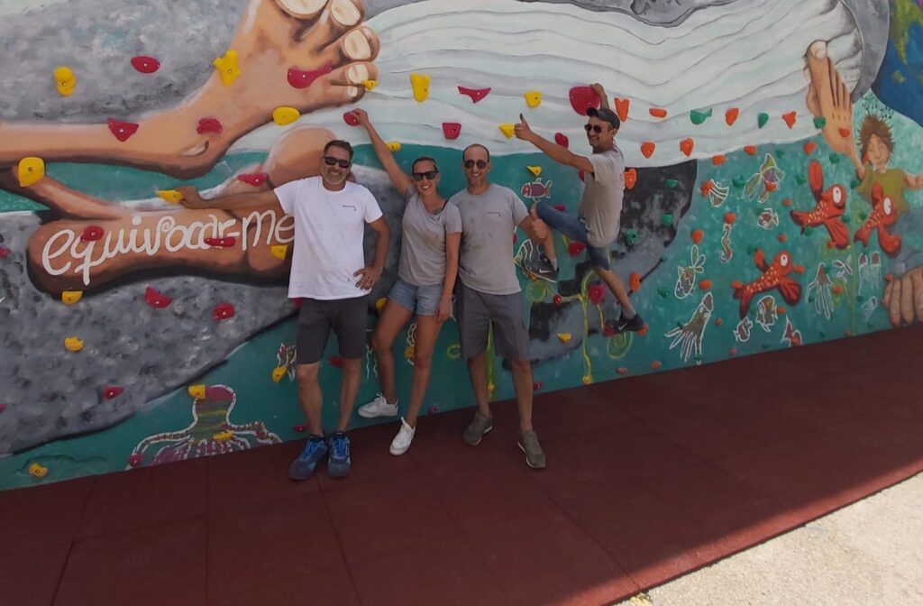 Instalación finalizada rocodromo