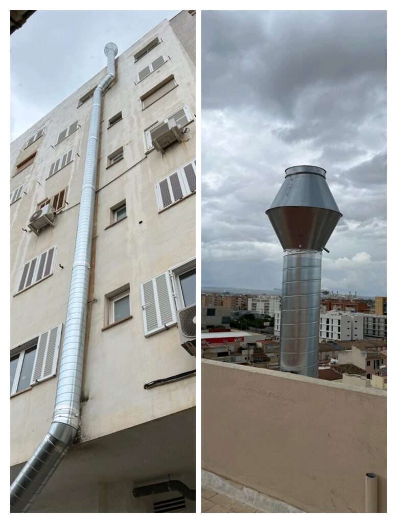 Trabajo vertical en Portixol, Mallorca